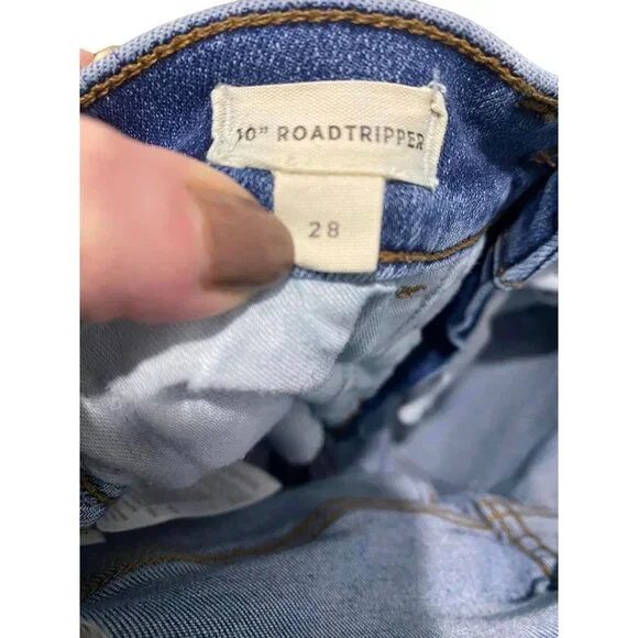 Madewell Womens 10" Roadtripper Skinny Jeans Size 28 Blue Denim Studded Ankles - Picture 4 of 6